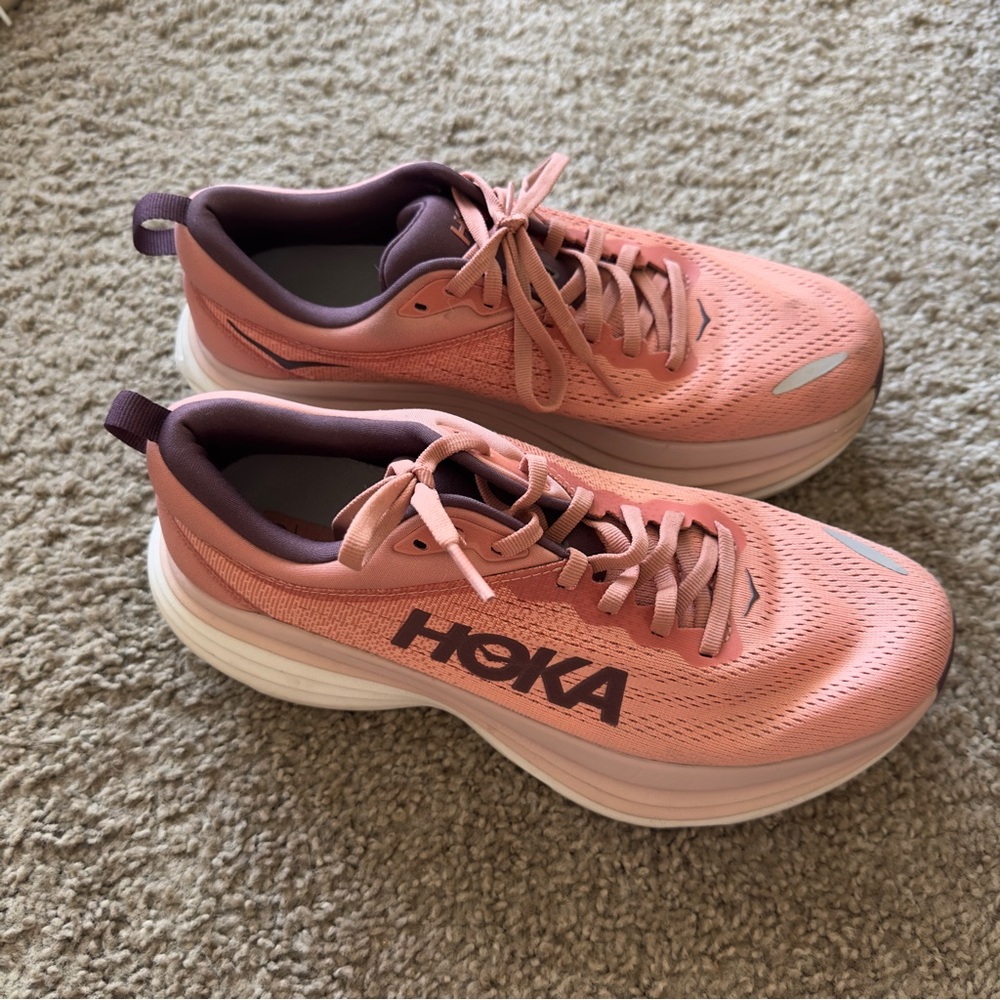 Hoka Women's Bondi Pink Running Shoes
